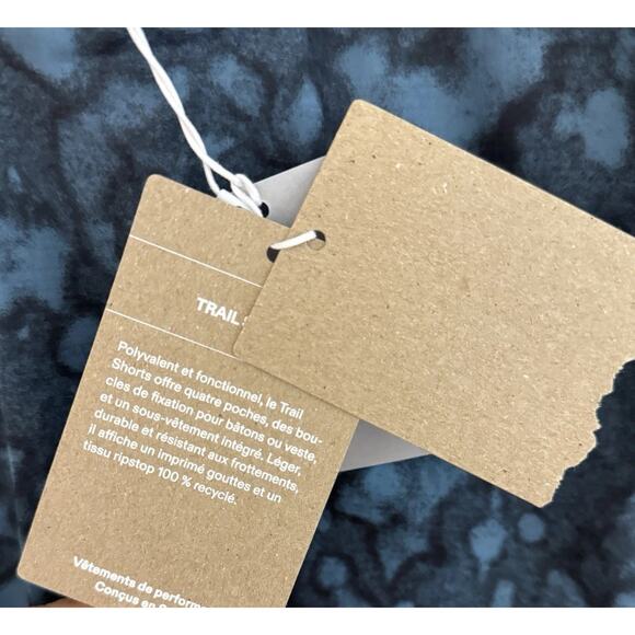 On Cloud Trail Shorts Womens XL Storm Teal Green Black Lined 4.5” Inseam Running - Picture 10 of 14